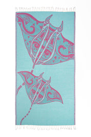 Manta Ray Rose - Turkish Towel