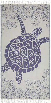 Galapagos Turtle Turkish Towel - Bleue - Sun Drunk