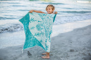 Sea Turtle Turkish Towel - Turquoise - Sun Drunk
