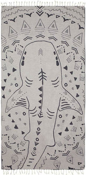 Shark Turkish Towel - Anthracite - Sun Drunk