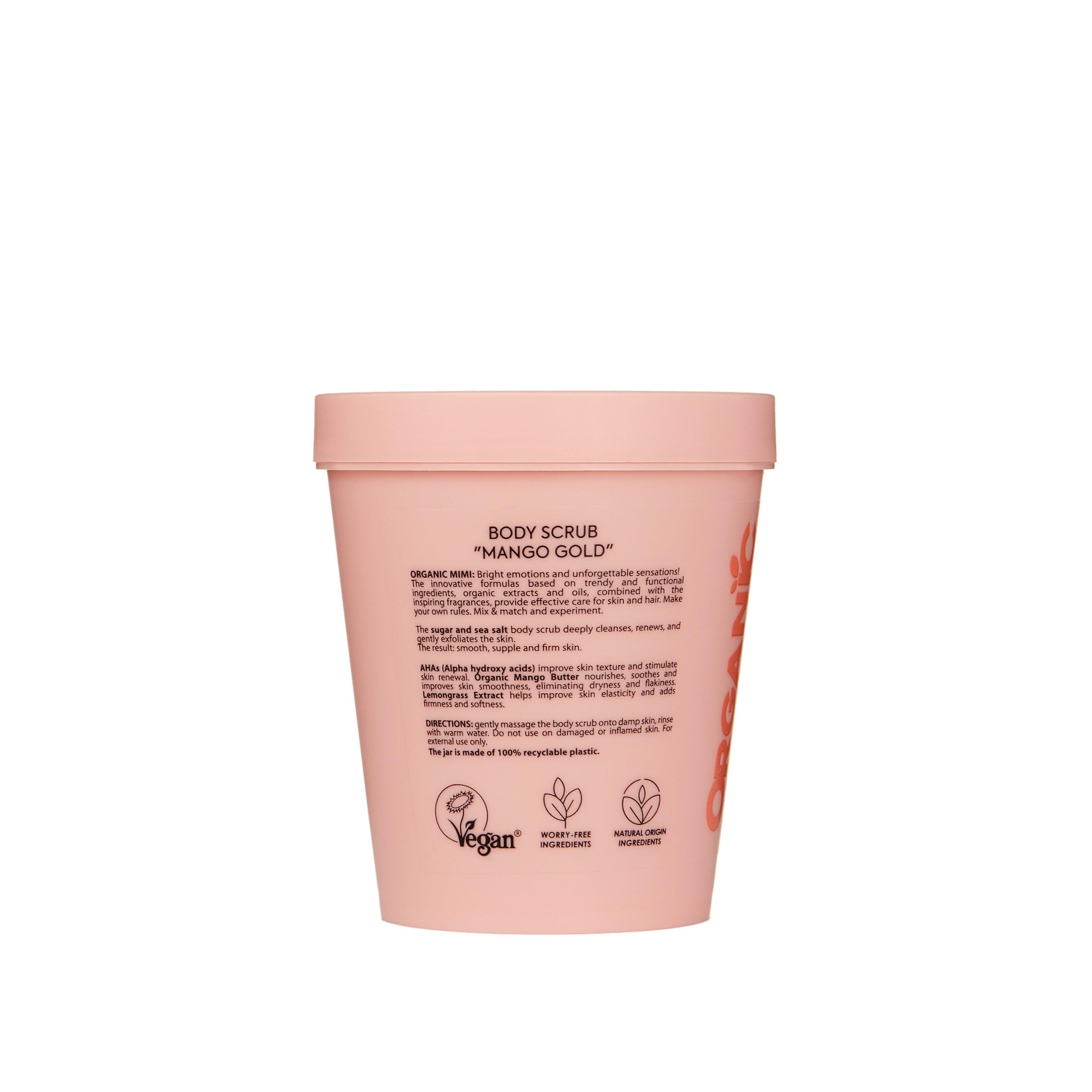 ORGANIC MIMI, BODY SCRUB MANGO GOLD, 250 g