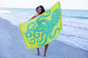 Octopus Teal - Turkish Towel