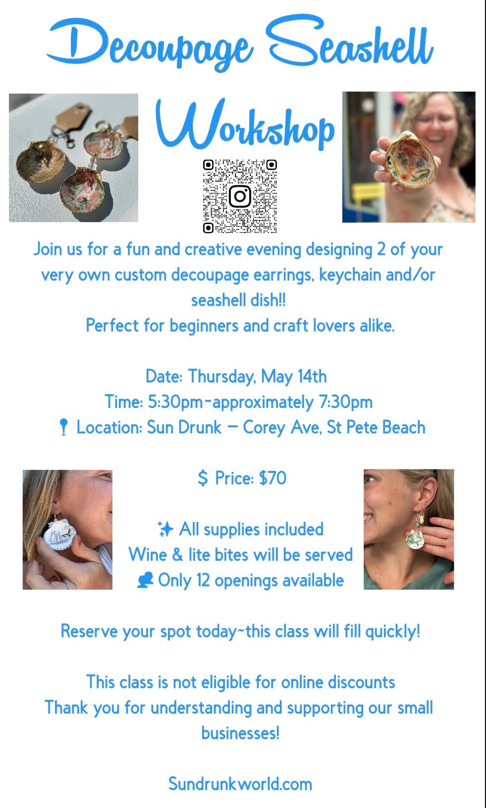 Decoupage Seashell Workshop 🐚✨