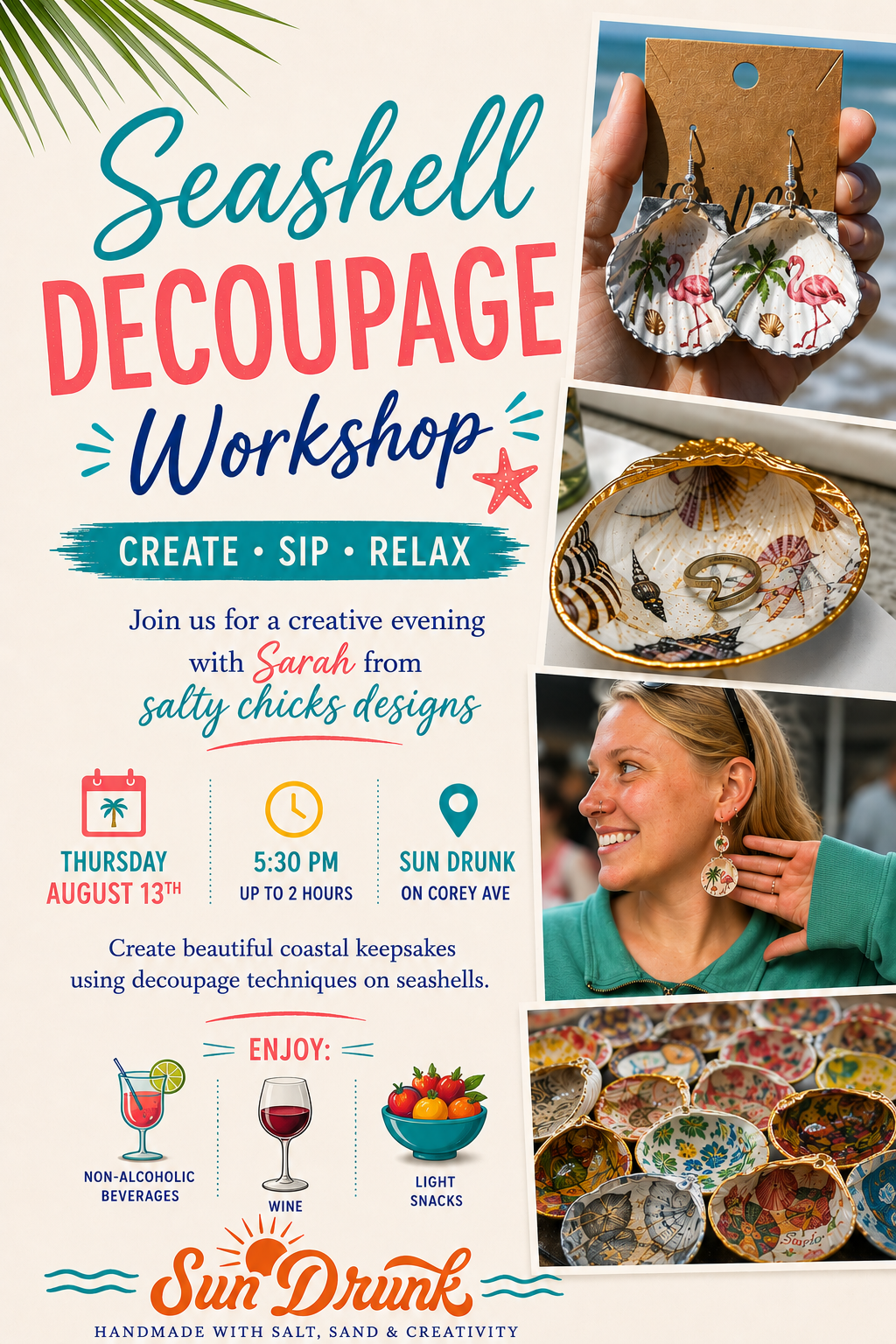 Decoupage Seashell Workshop 🐚✨