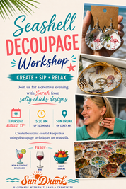 Decoupage Seashell Workshop 🐚✨