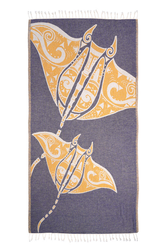Manta Ray Or - Turkish Towel