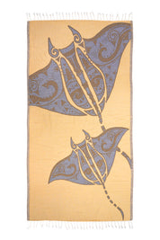 Manta Ray Or - Turkish Towel