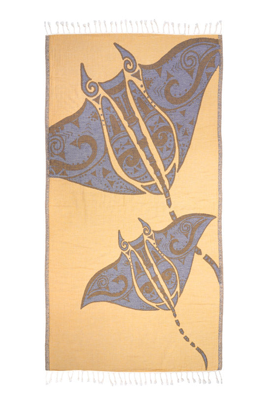 Manta Ray Or - Turkish Towel