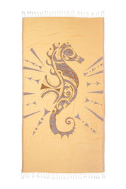Seahorse Jaune - Turkish Towel