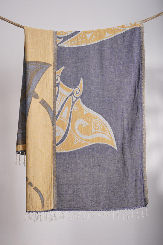 Manta Ray Or - Turkish Towel
