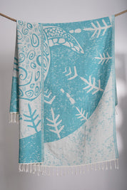 Sea Turtle Turquoise - Turkish Towel