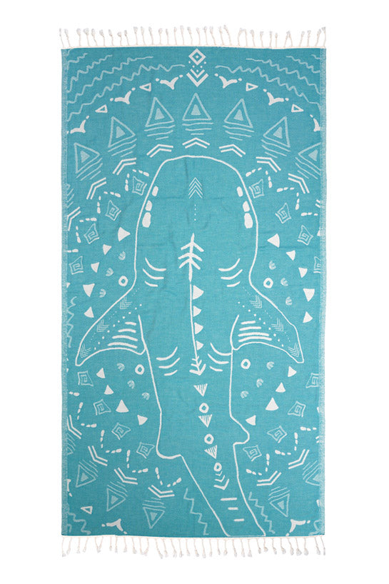 Towel: Shark Turquoise