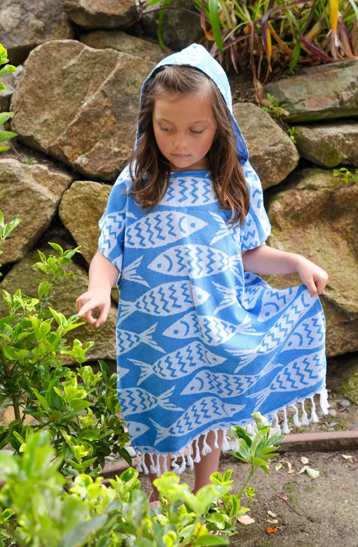 Kids Sun Poncho - 100% Turkish Cotton