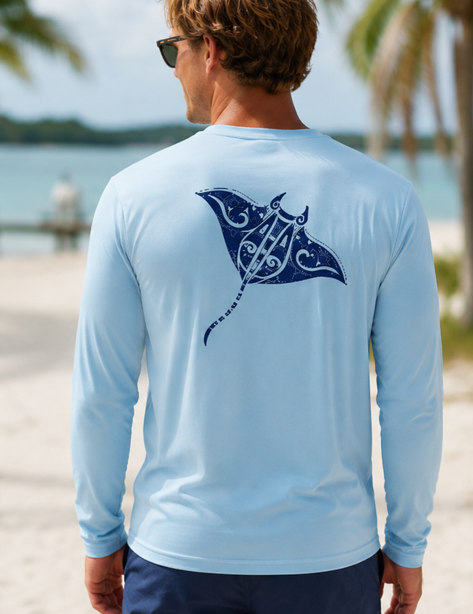 MenBackMantaUPFShirt.png