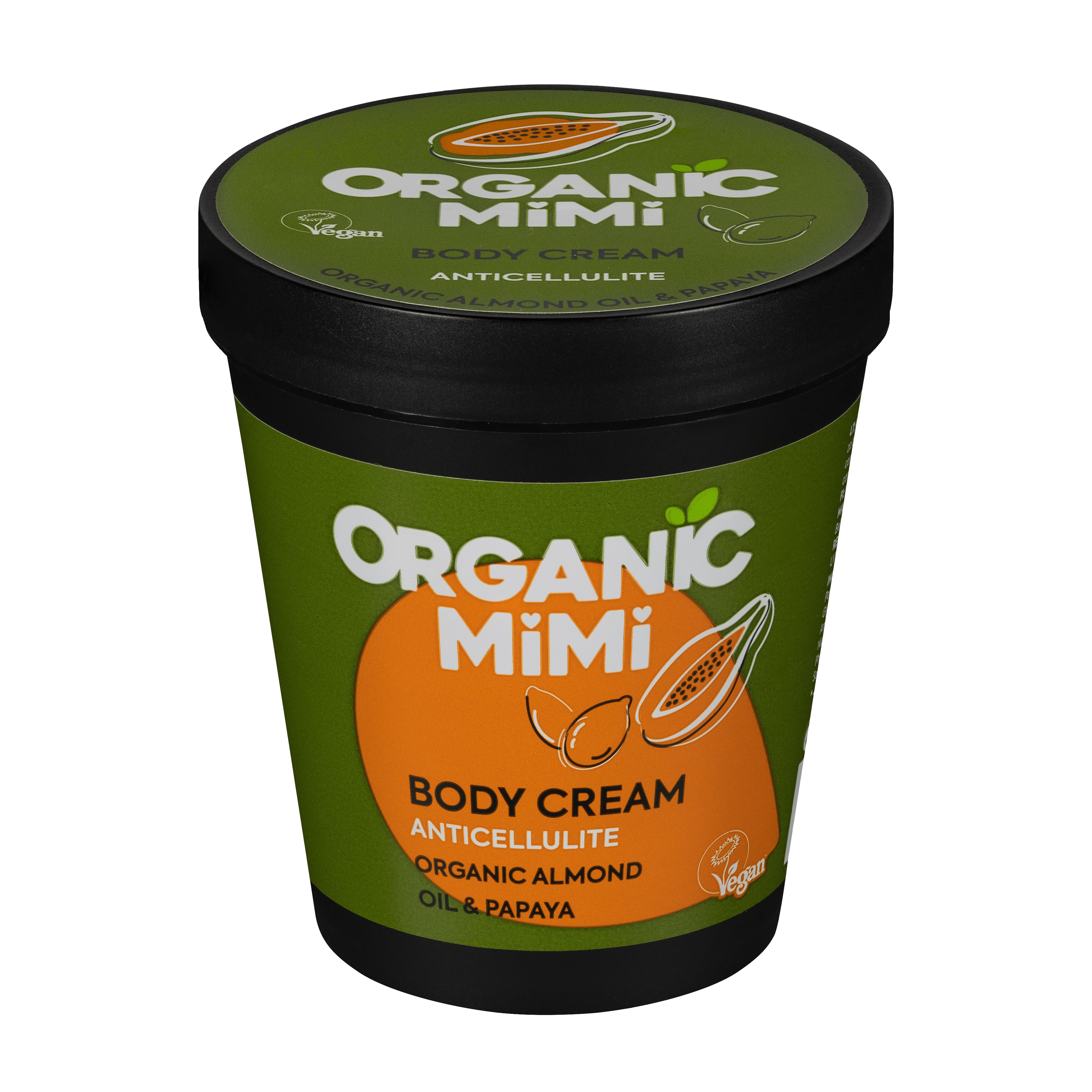 Organic Mimi, Body Cream Antiсellulite Almond & Papaya, 200 ml