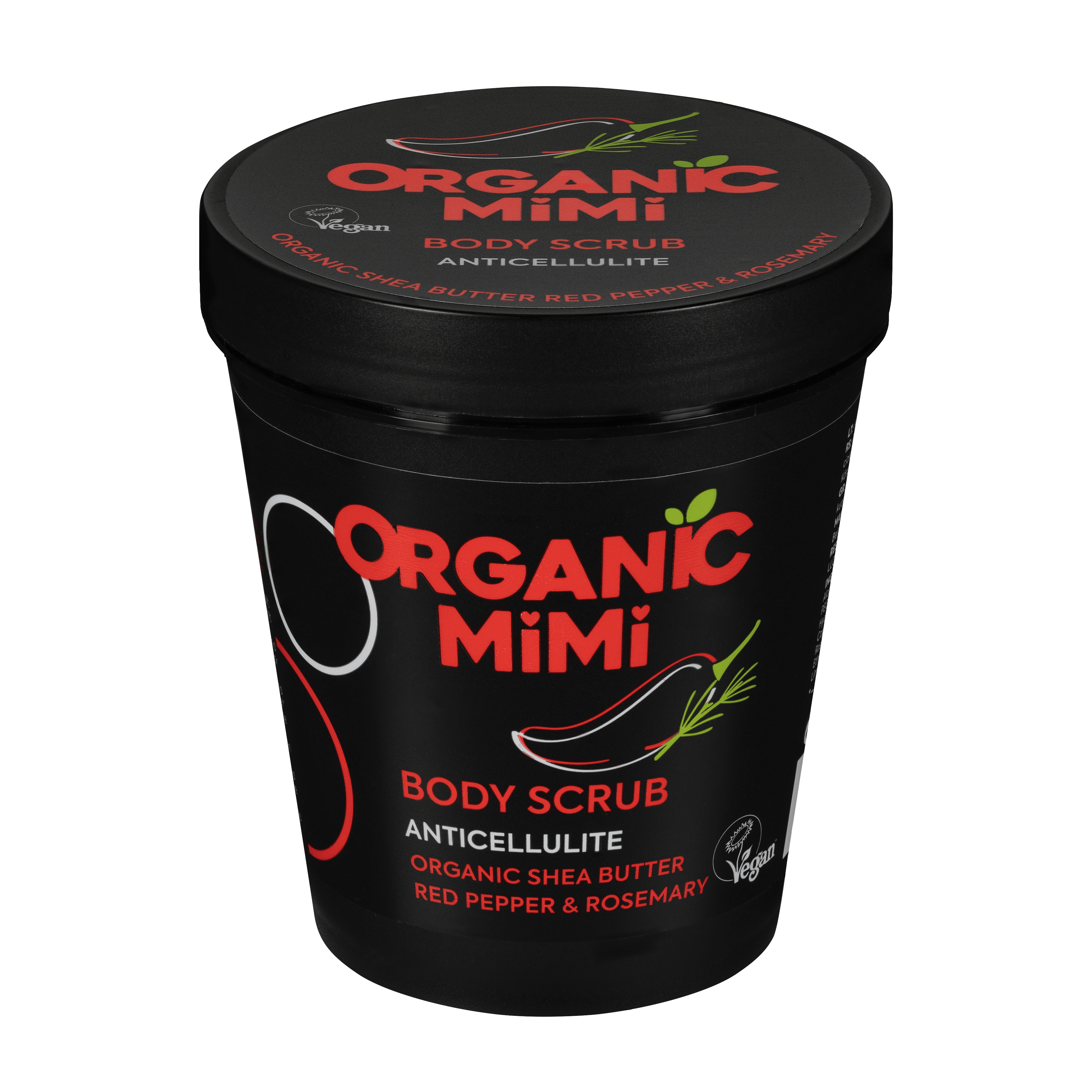 Organic Mimi, Body Scrub Anticellulite Red Pepper & Rosemary, 250 g