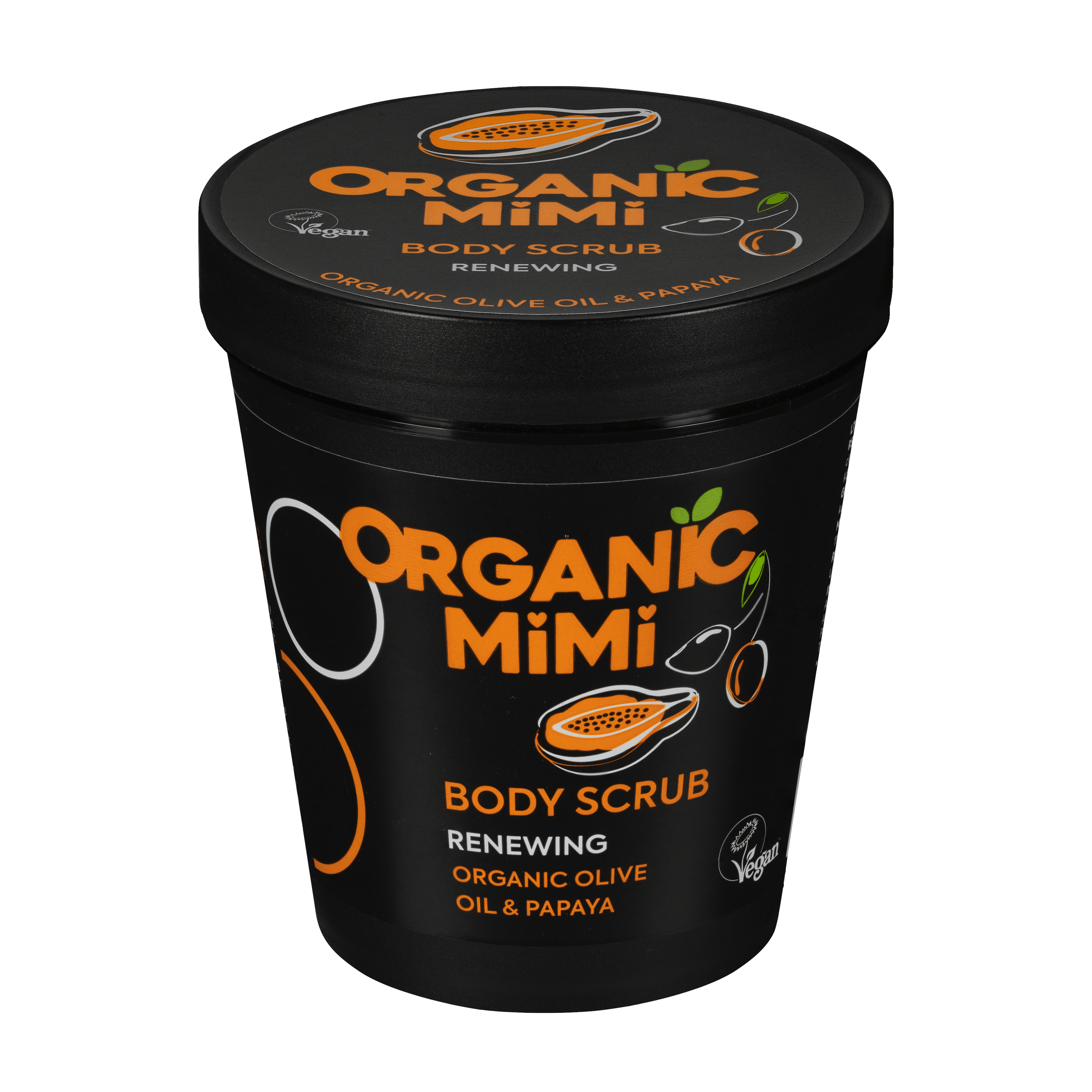 Organic Mimi, Body Scrub Renewing Olive & Papaya, 250 g
