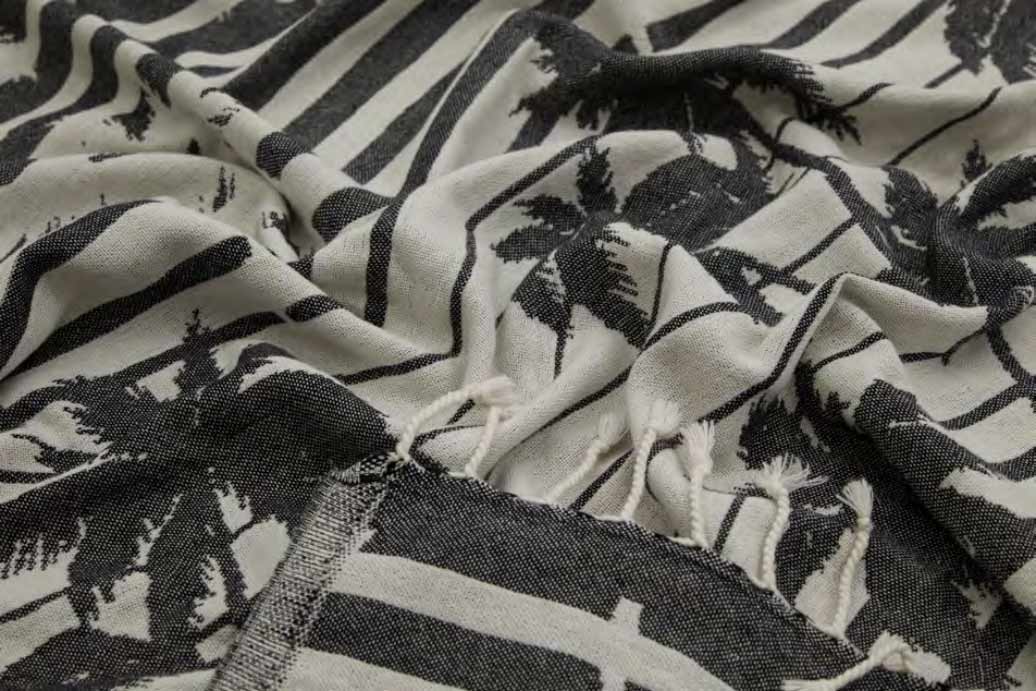 Palms Noirs - Turkish Towel