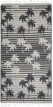 Palms Noirs - Turkish Towel