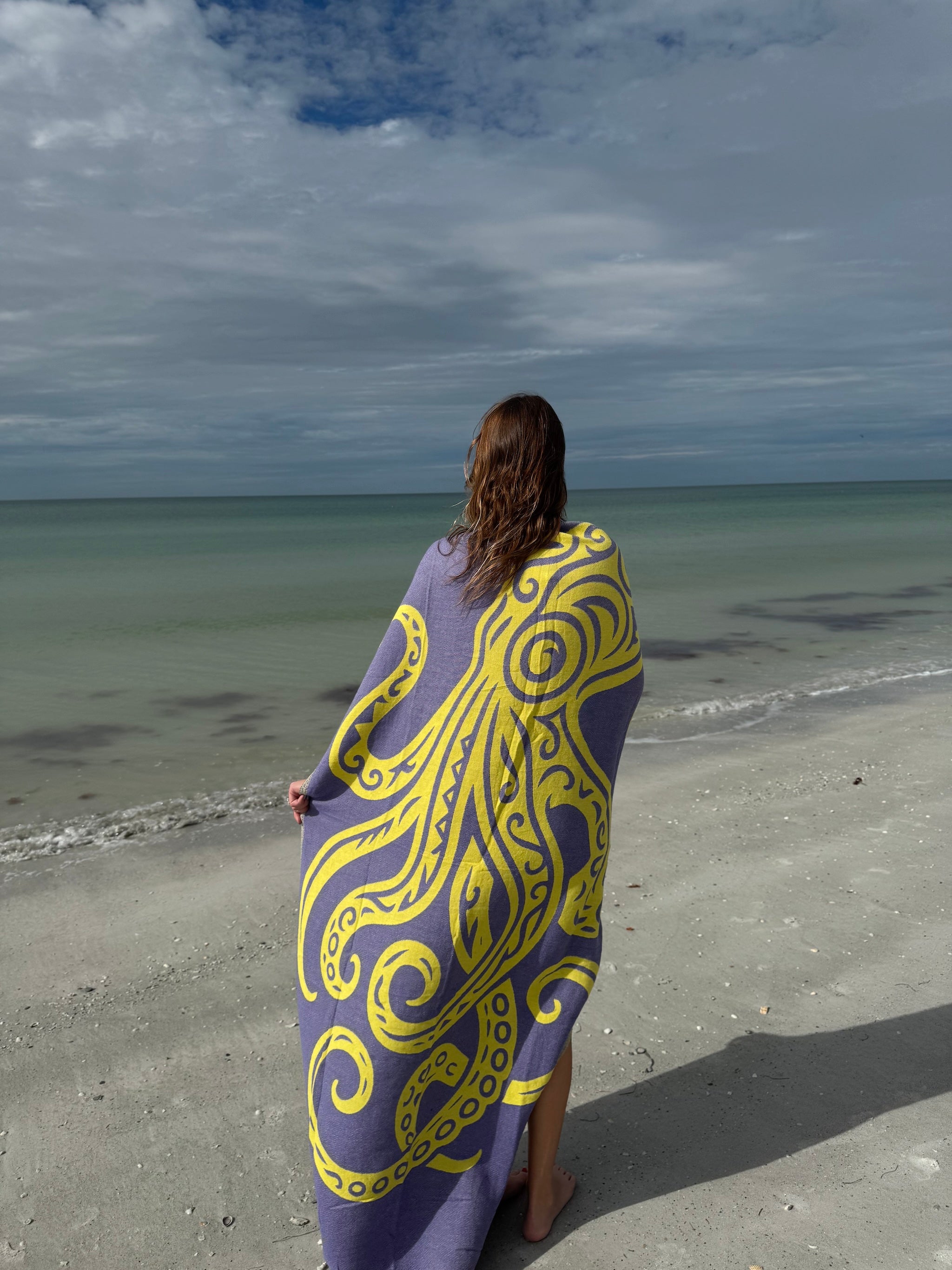 Octopus Purple - Turkish Towel