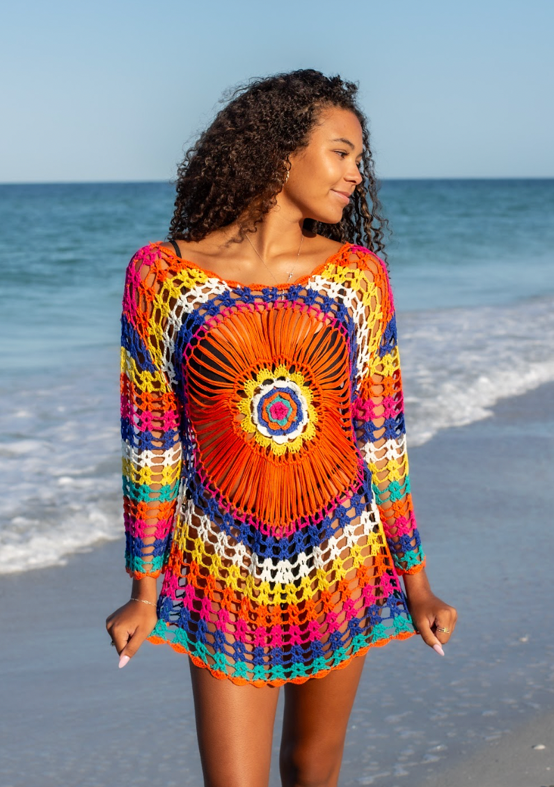 Boho Crochet Cover Up