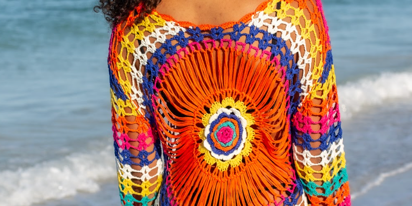 Boho Crochet Cover Up