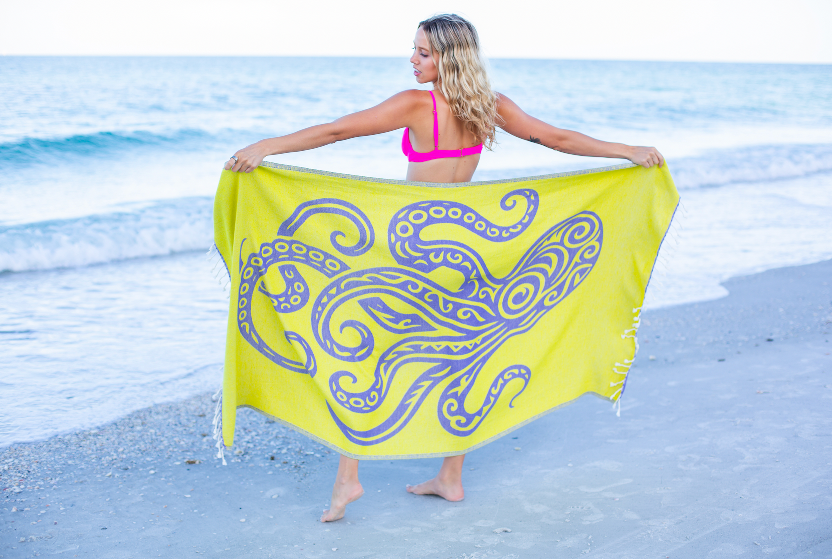Octopus Purple - Turkish Towel