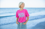 Short Sleeve Soft Fitted Tee - Hot Pink