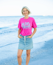 Short Sleeve Soft Fitted Tee - Hot Pink