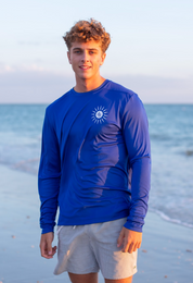 UPF 50+ Sun Shirt- Whale Shark Royal Blue