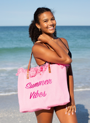 Summer Vibes Beach Tote
