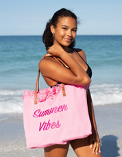 Summer Vibes Beach Tote