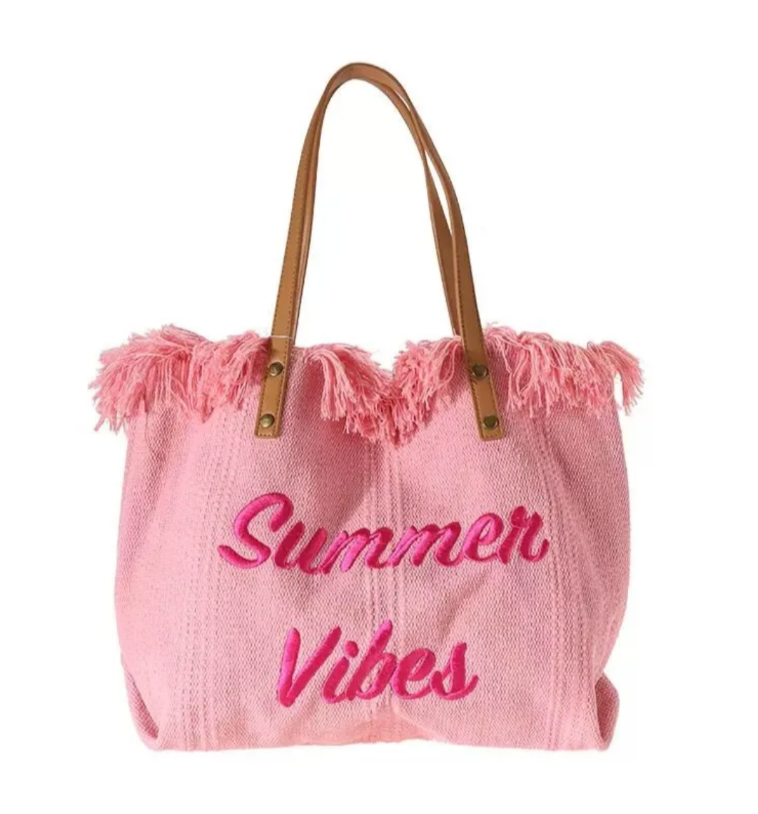 Summer Vibes Beach Tote