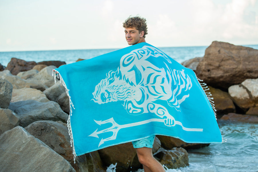 Poseidon Turquoise - Turkish Towel