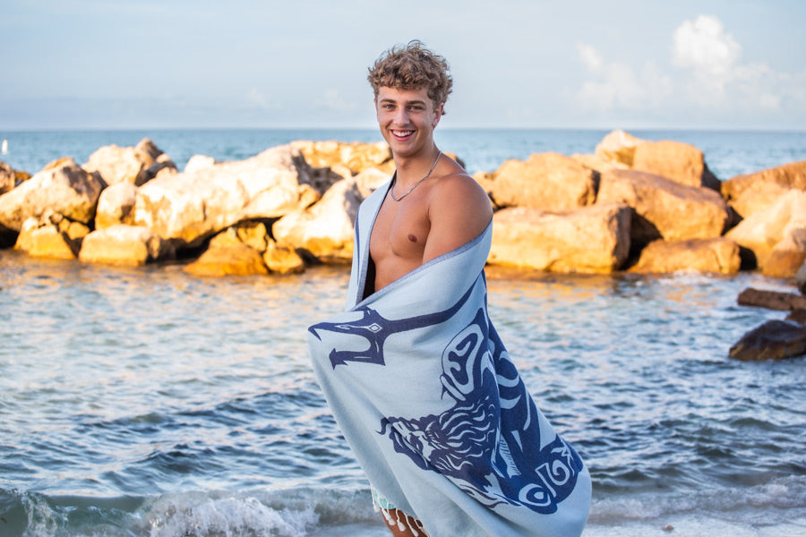 Poseidon Dark Bleu - Turkish Towel