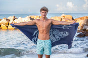 Poseidon Dark Bleu - Turkish Towel