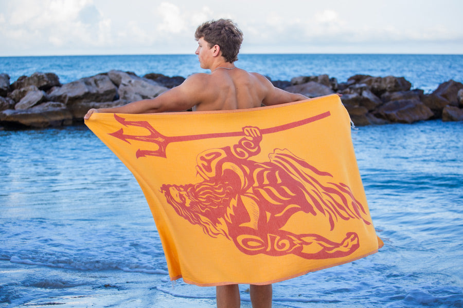 Poseidon Rouge Moutarde - Turkish Towel