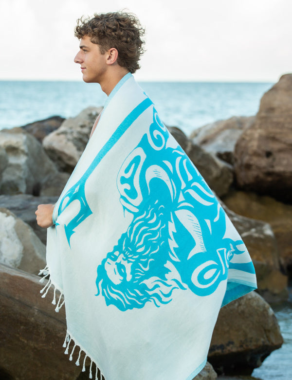 Sun-Drunk-Poseidon-Turkish-towel-turquoise-vibrant-man.jpg