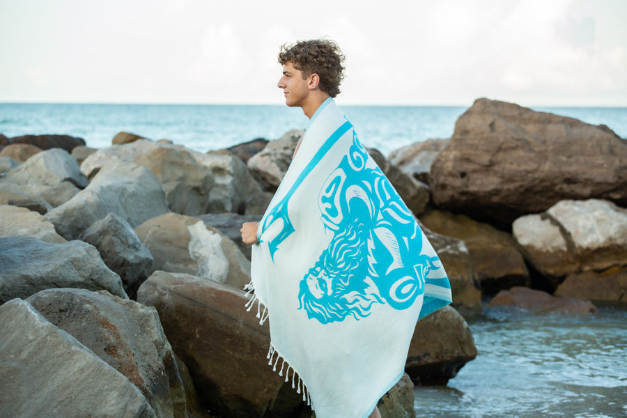 Poseidon Turquoise - Turkish Towel
