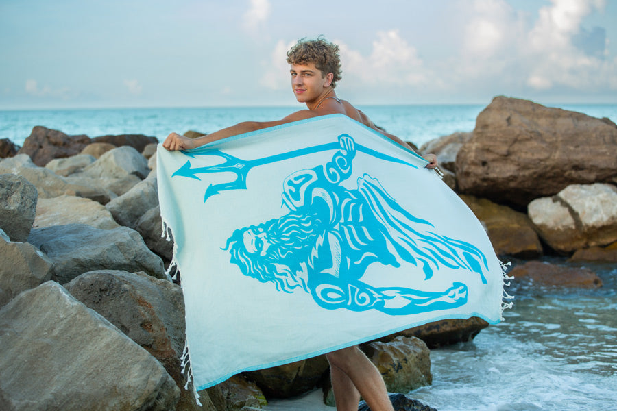 Poseidon Turquoise - Turkish Towel