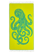 Octopus Teal - Turkish Towel