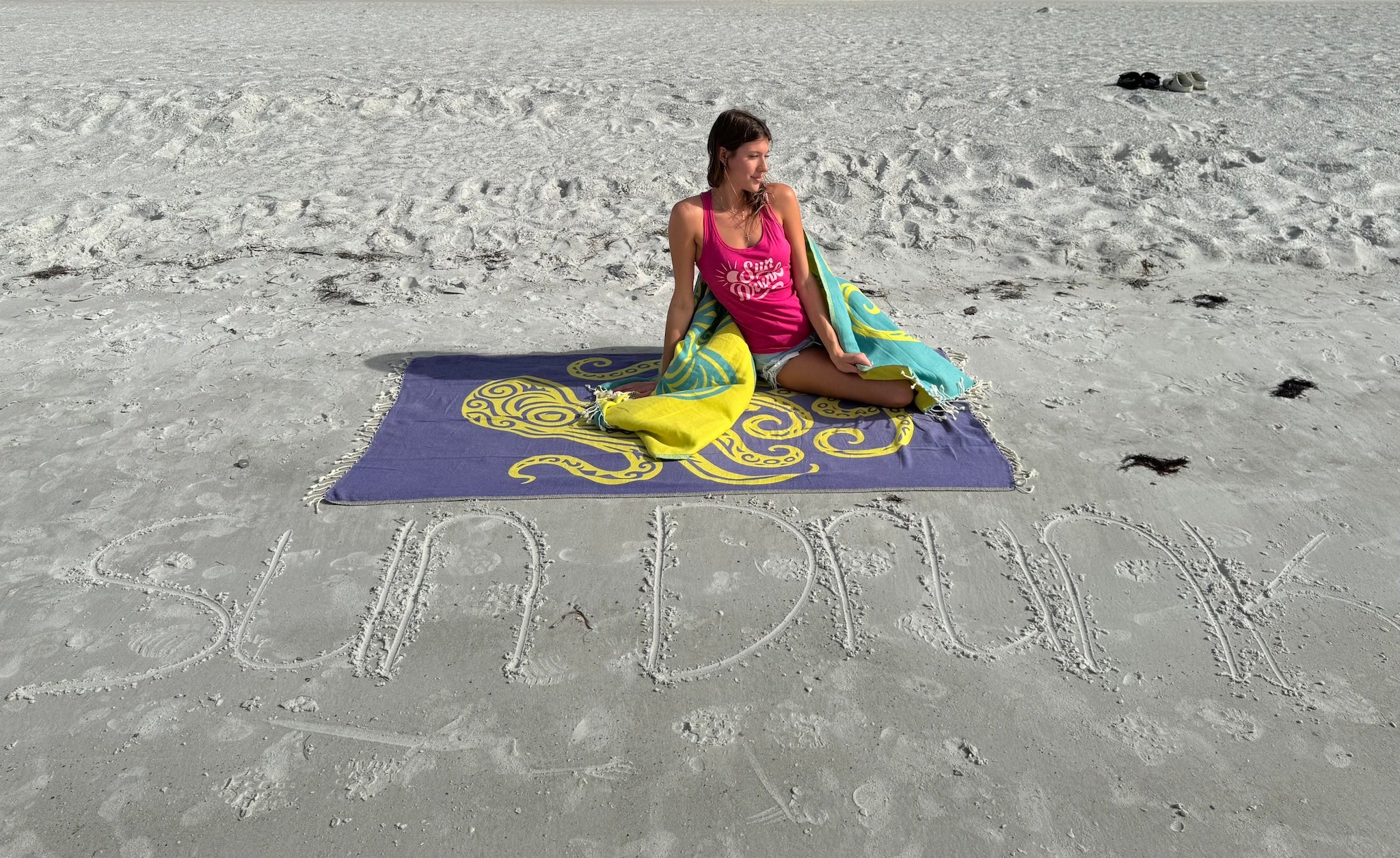 Octopus Purple - Turkish Towel