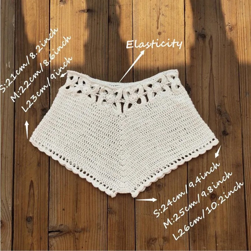 Boho Crochet Shorts