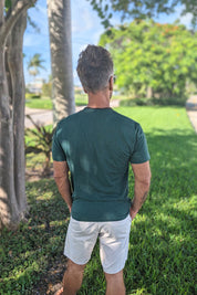 Short Sleeve Soft Fitted Tee - Forest Green