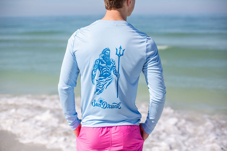 UPF 50+ Sun Shirt - Poseidon Blue