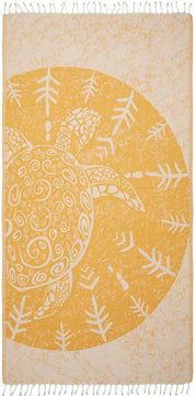 Towel: Sea Turtle Jaune