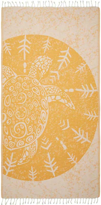 Towel: Sea Turtle Jaune