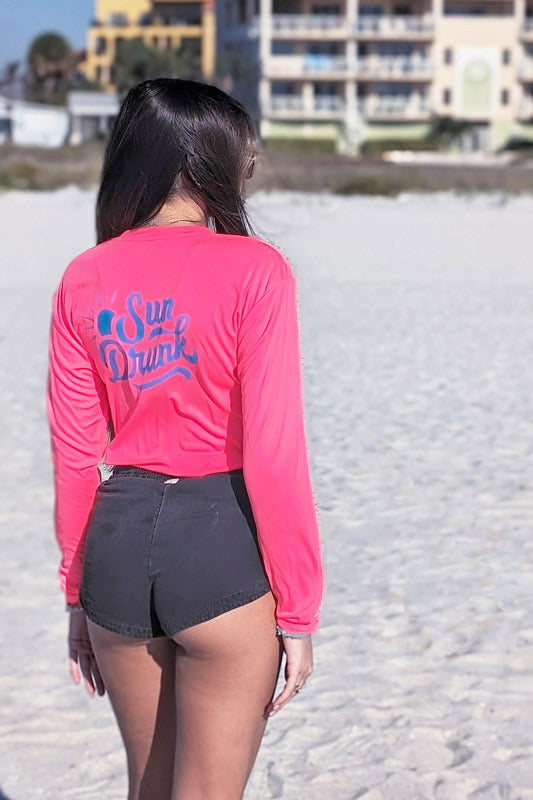 UPF 50+ Sun Shirt - Neon Pink