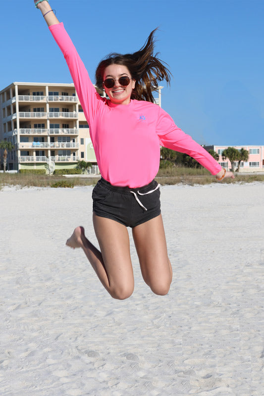 UPF 50+ Sun Shirt - Neon Pink