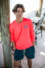 UPF 50+ Sun Shirt - Neon Coral